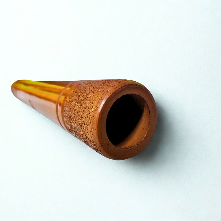 Handmade clay chillum 6 inch india