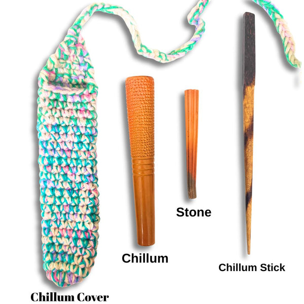 Handmade clay chillum


