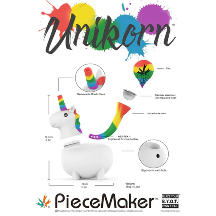 piecemaker unikorn silicone water pipe/Bong