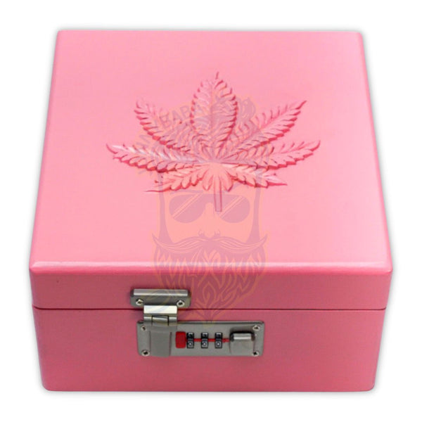 Pink Pearl Wooden secret Stashbox with Lock