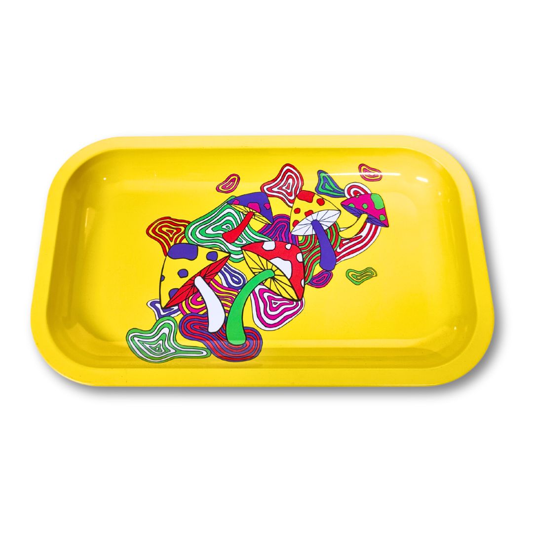 Psychedelic Mushroom Metal Rolling Trays