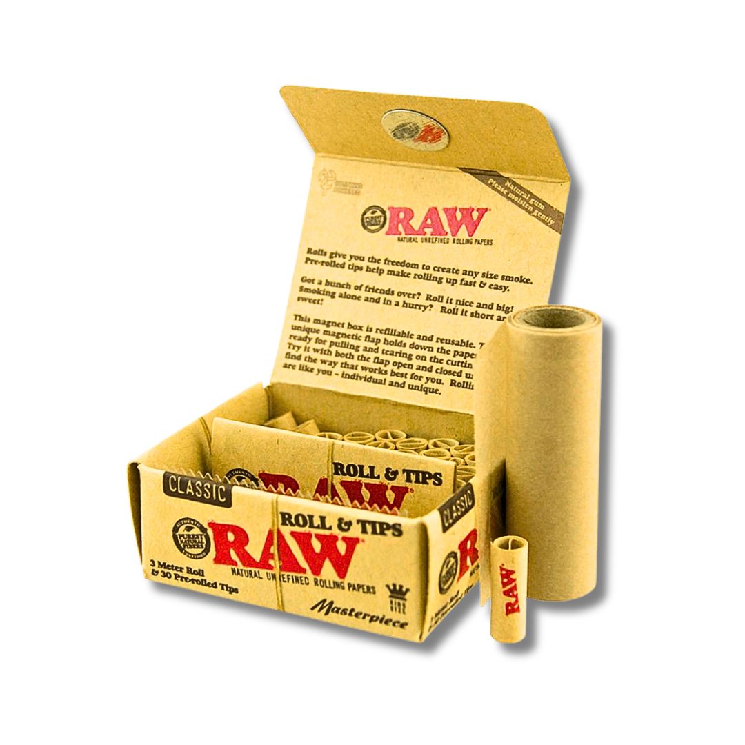 RAW KINGSIZE SLIM PLUS PRE ROLLED TIPS

