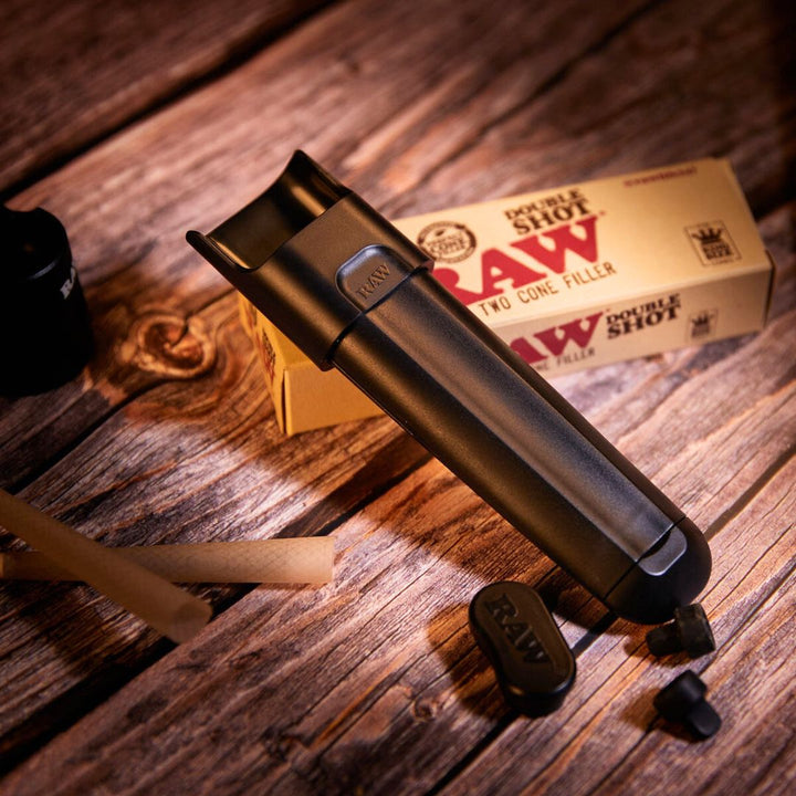 RAW Double Shot Two Cone Filler king size