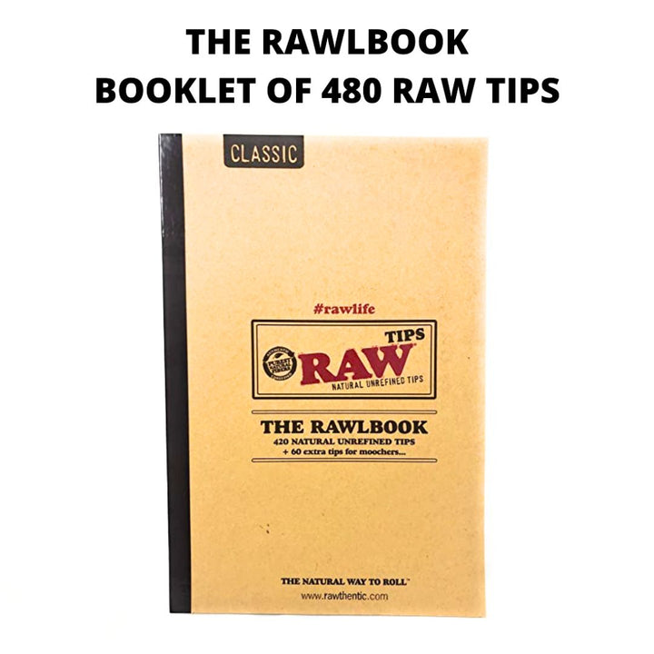 RAW THE RAWLBOOK - RAW Classic Booklet of 480 Filter Tips

