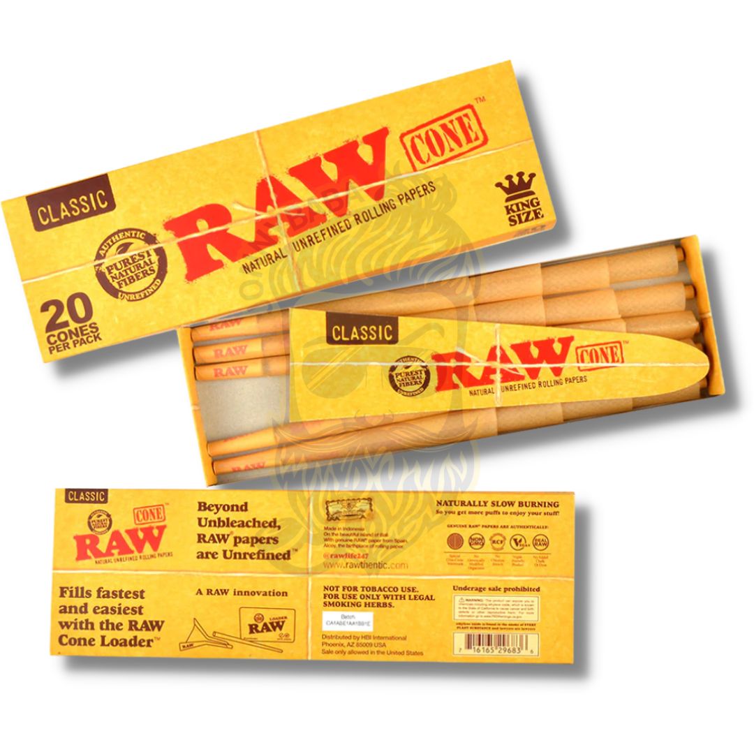 RAW Classic Pre-Rolled King Size Cones - Jonnybaba 