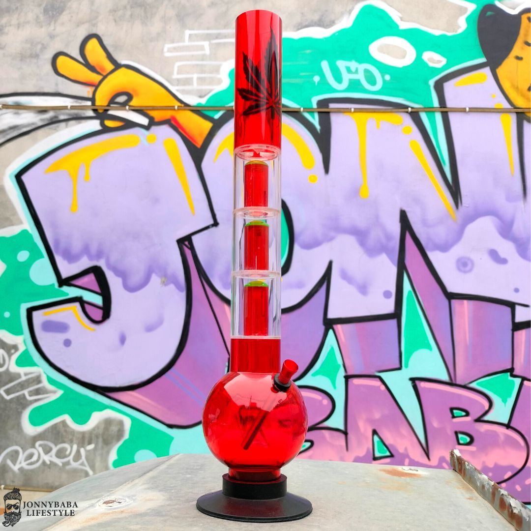 Scarlet Triple Percolator Bong Acrylic - Maryjane