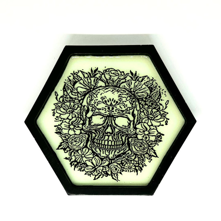 Skull & Roses Tray - White & Black