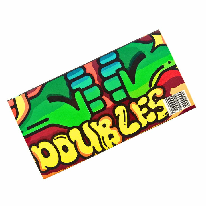 Colorful package of Rolling Paper with 'Doubles' text on a white background