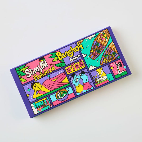 Colorful Rolling Paper Pack with various designs and text on a white background