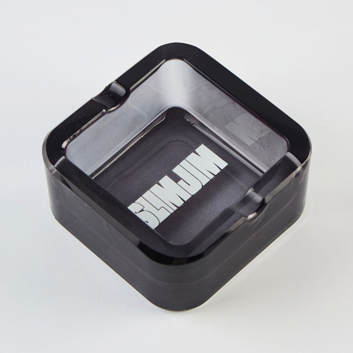 Black rectangular container with Slimjim branding on a light gray background