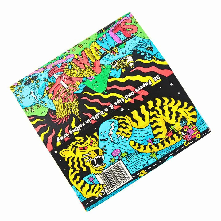 Colorful Rolling Paper product packaging with cartoon characters on a white background