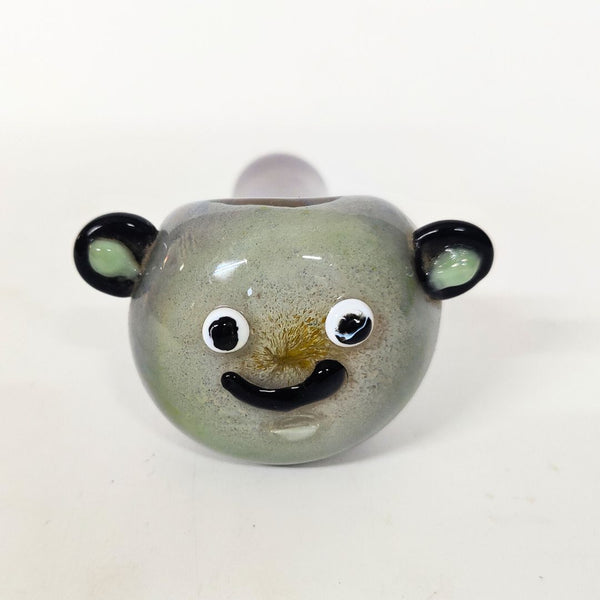 Smiley Bear Handmade Glass Pipe – 4 inch