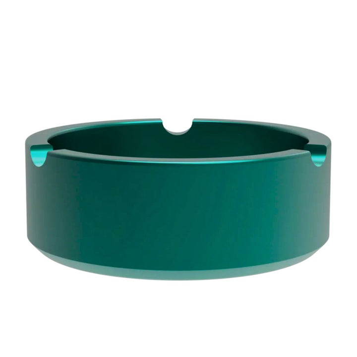 Green ashtray bowl on a white background