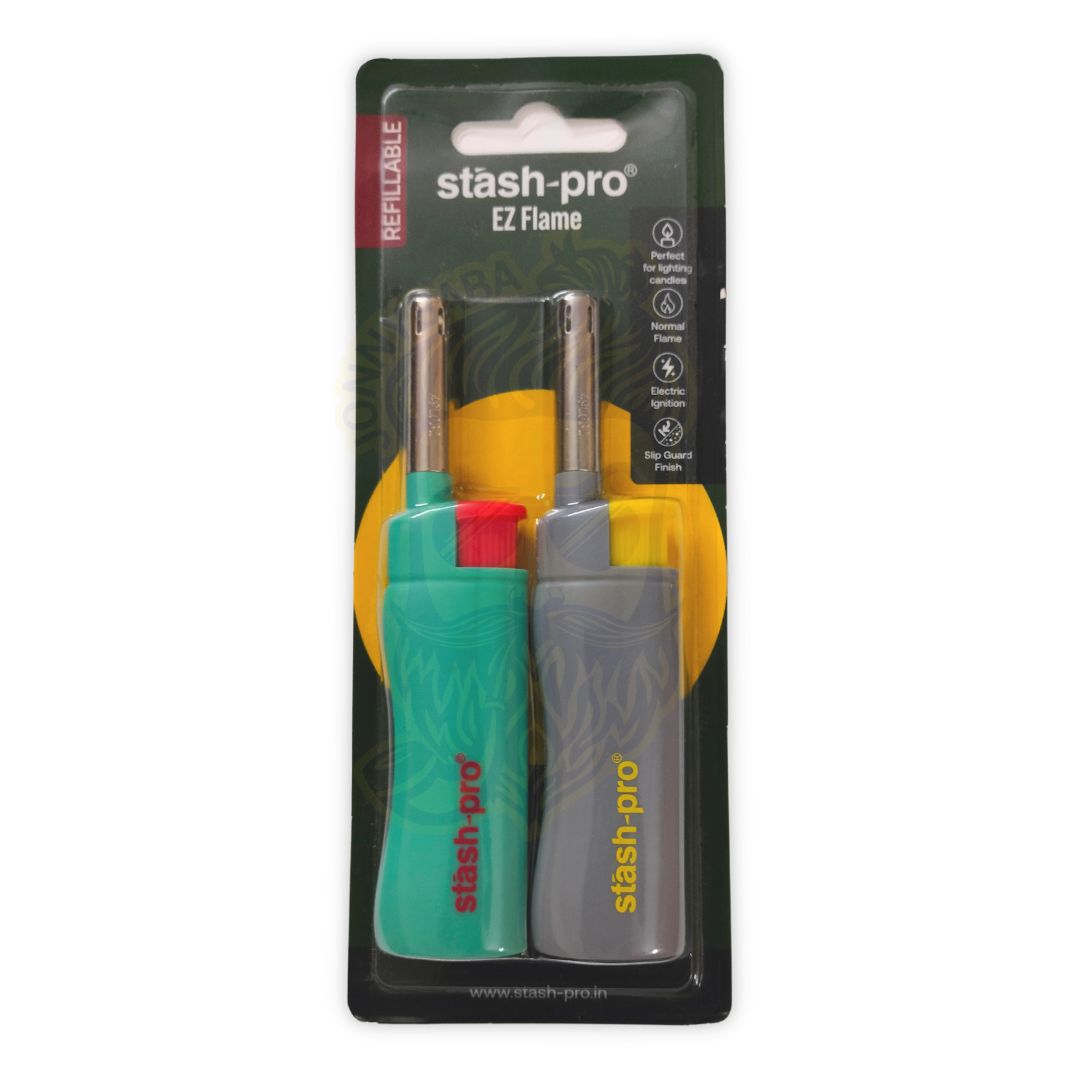 Stash Pro Ez Flame long neck Lighter Twin Pack