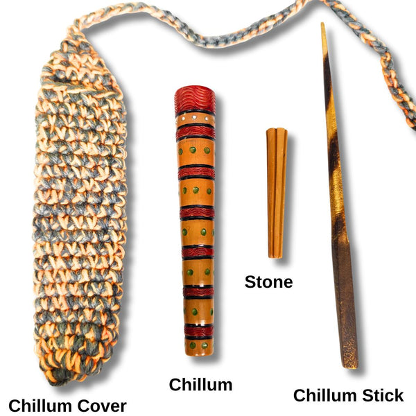 Handmade clay chillum