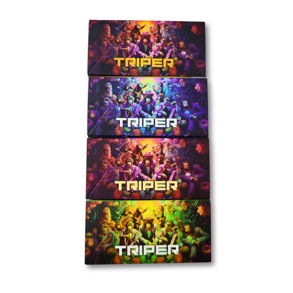 Triper Brown Rolling Papers + Tips + Tray