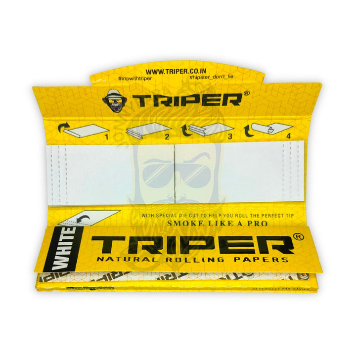 Triper White Rolling Paper with Tips