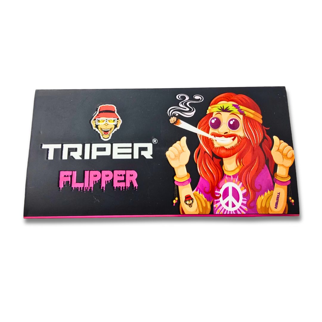 Trriper Buy Triper Double Flip Tray Rolling Paper With Tips – Jonnybaba Lifestyle