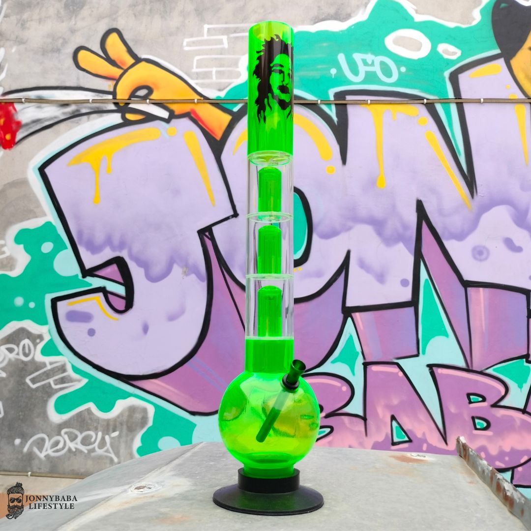 Verdent Triple Percolator Bong Acrylic - Rastaman