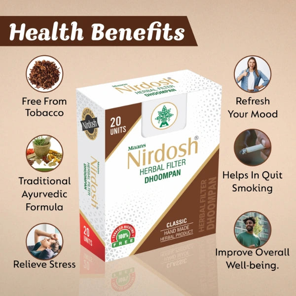 Nirdosh Herbal Filter Dhoompan - Health Benefits