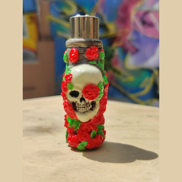 Heart and skull Clay clipper Lighter