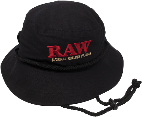Raw Smokerman Black Bucket Hat available on Jonnybaba Lifestyle