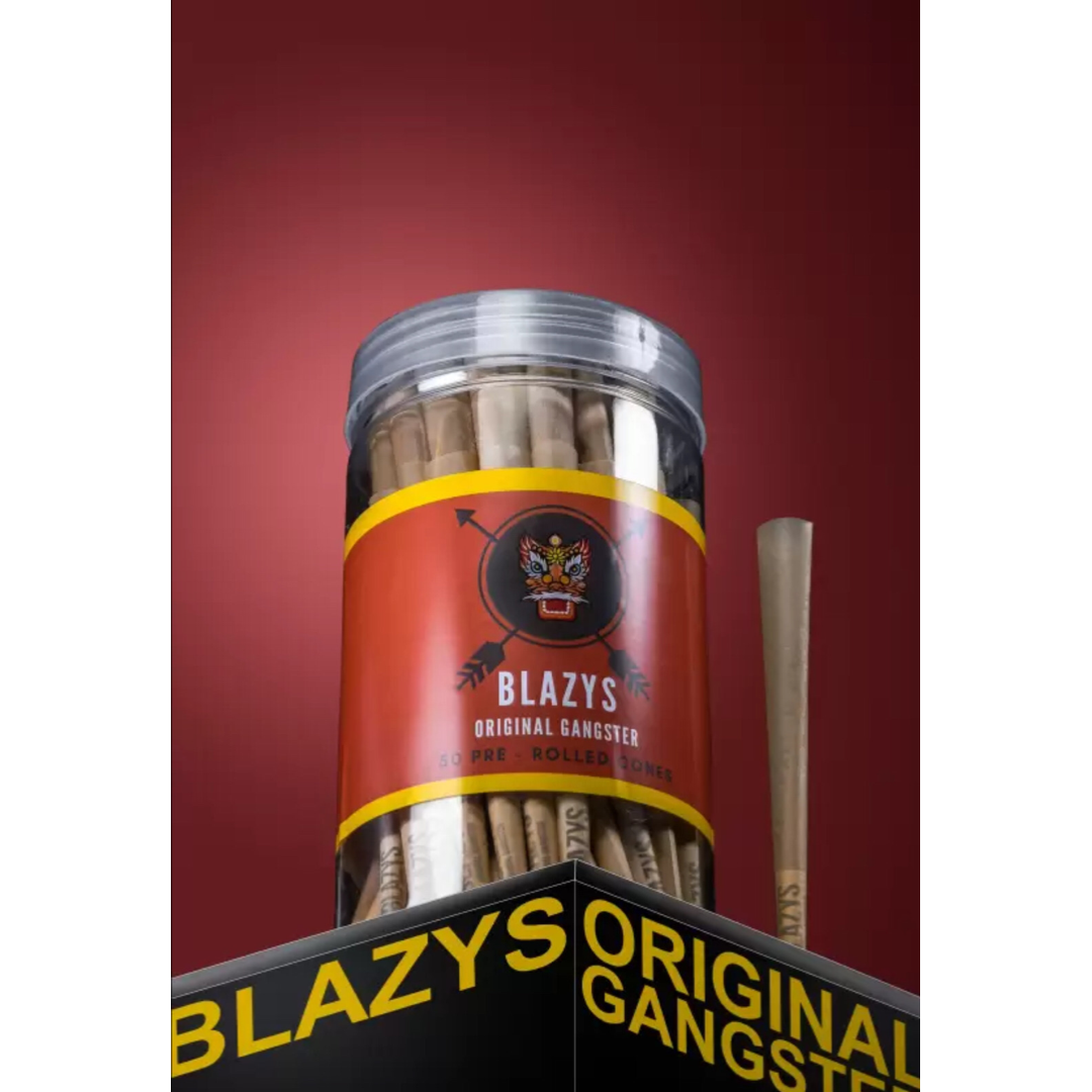 Blazys brown pre rolled cones pack of 50 available on Jonnybaba Lifestyle 