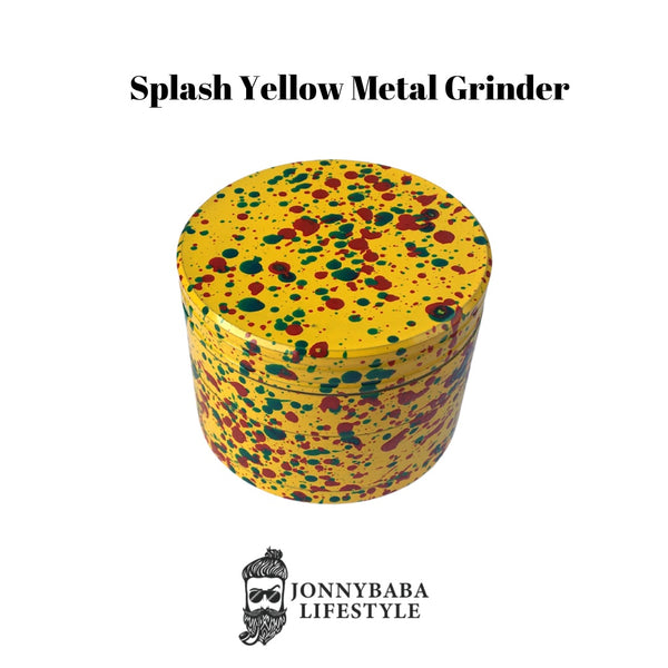 Splash Yellow - Metal Crusher/Grinder ( 4 Part ) now available on Jonnybaba Lifestyle