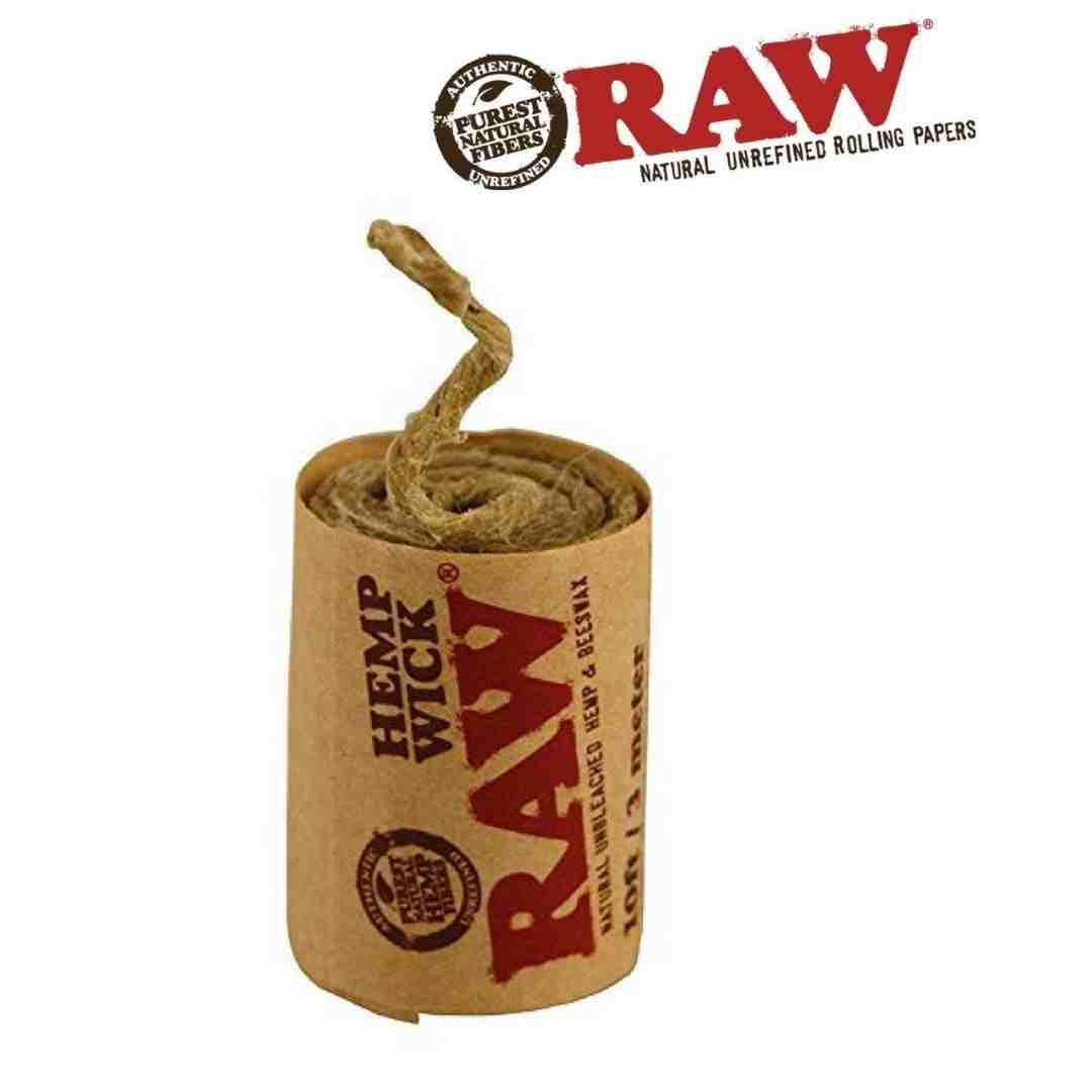 Raw hemp wick 