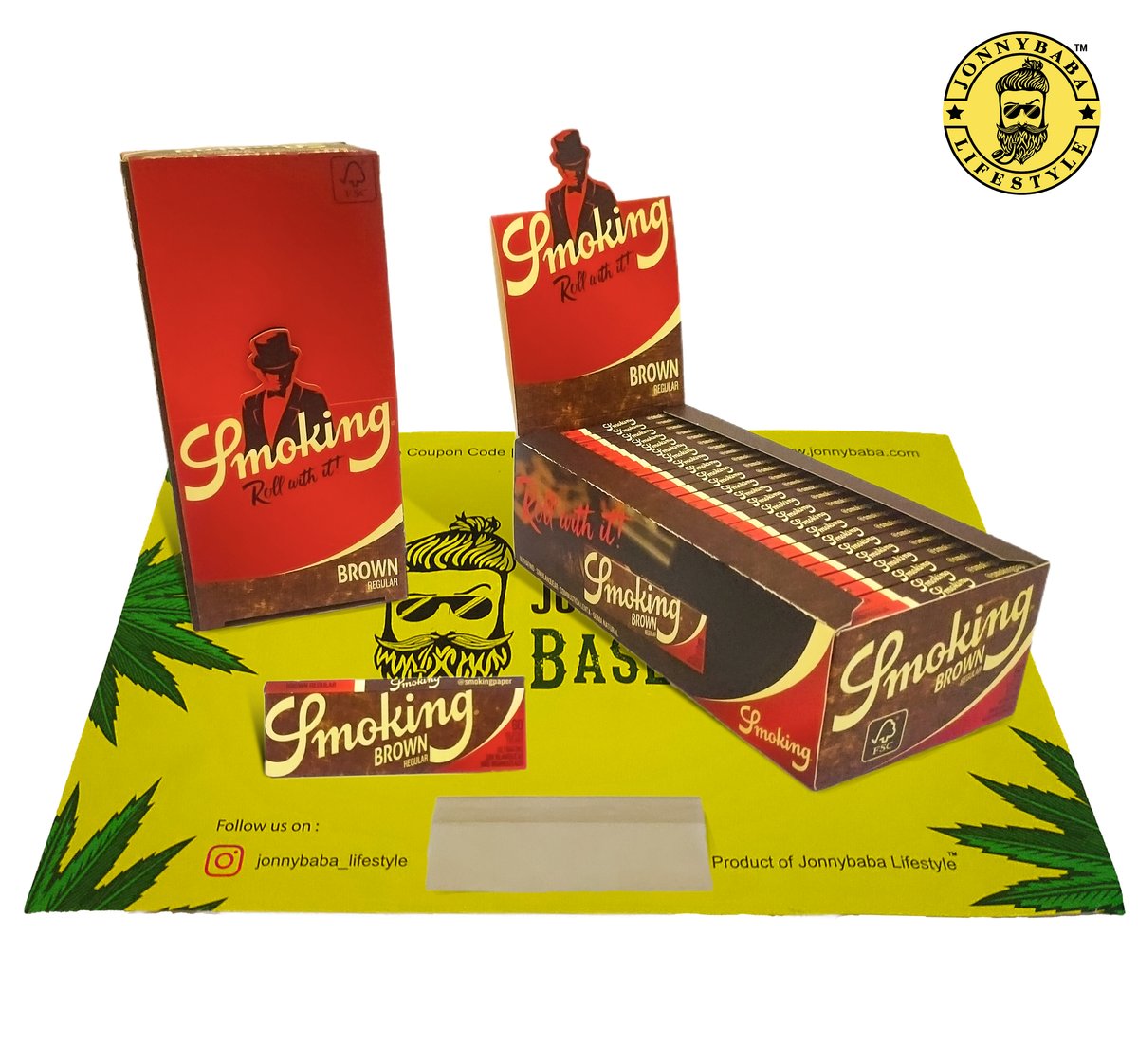 SMOKING BROWN REGULAR SIZE - Pack of 50 booklets ( Full Box ...
