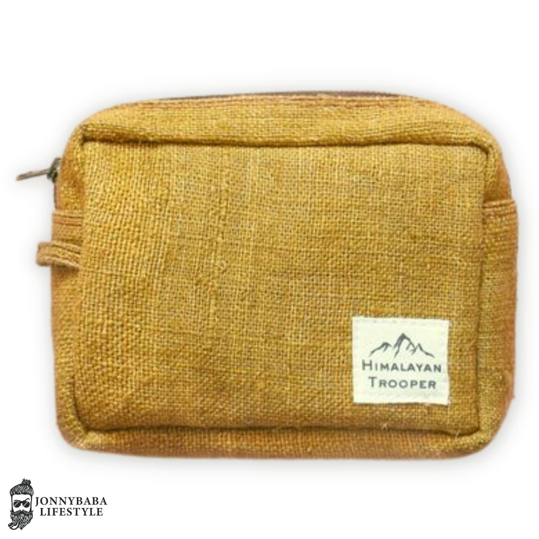 Himalayan Trooper Hemp Utility Pouch - Mustard 