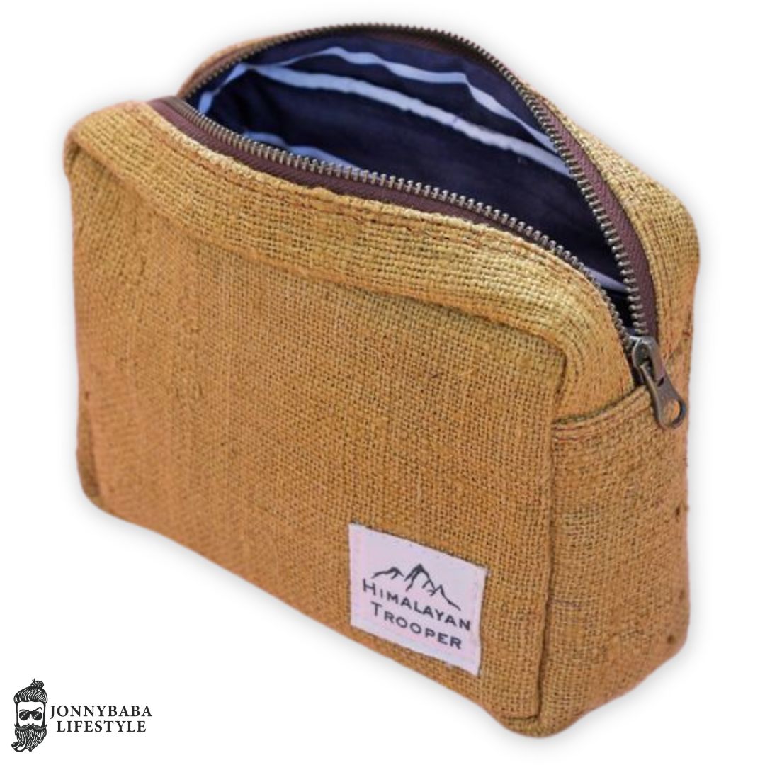 Himalayan Trooper Hemp Utility Pouch - Mustard