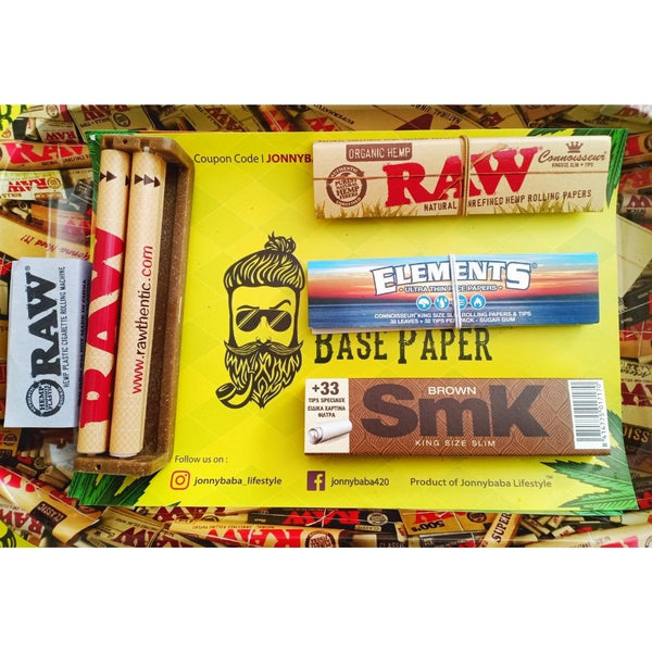 Jonnybaba Raw roller and paper Combo