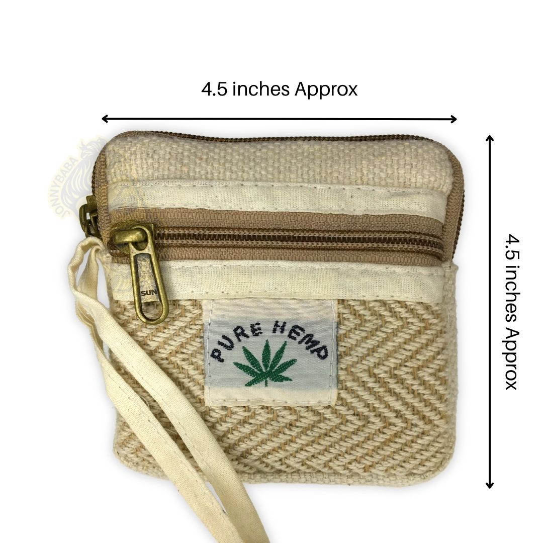 Jonnybaba Pure Hemp Pouch - Dimensions 