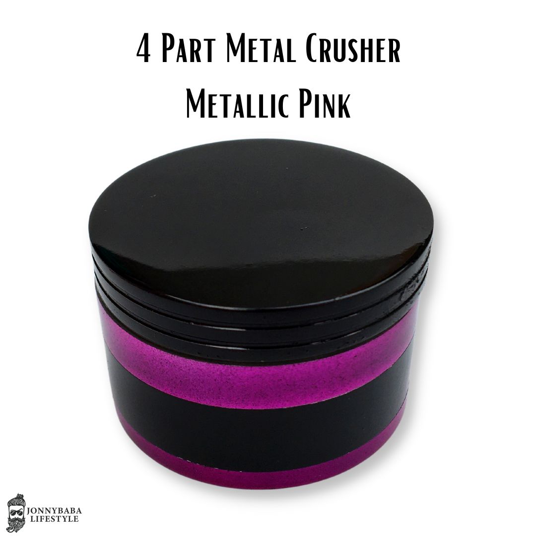 Metallic Pink Metal Crusher/Grinder ( 4 Part )