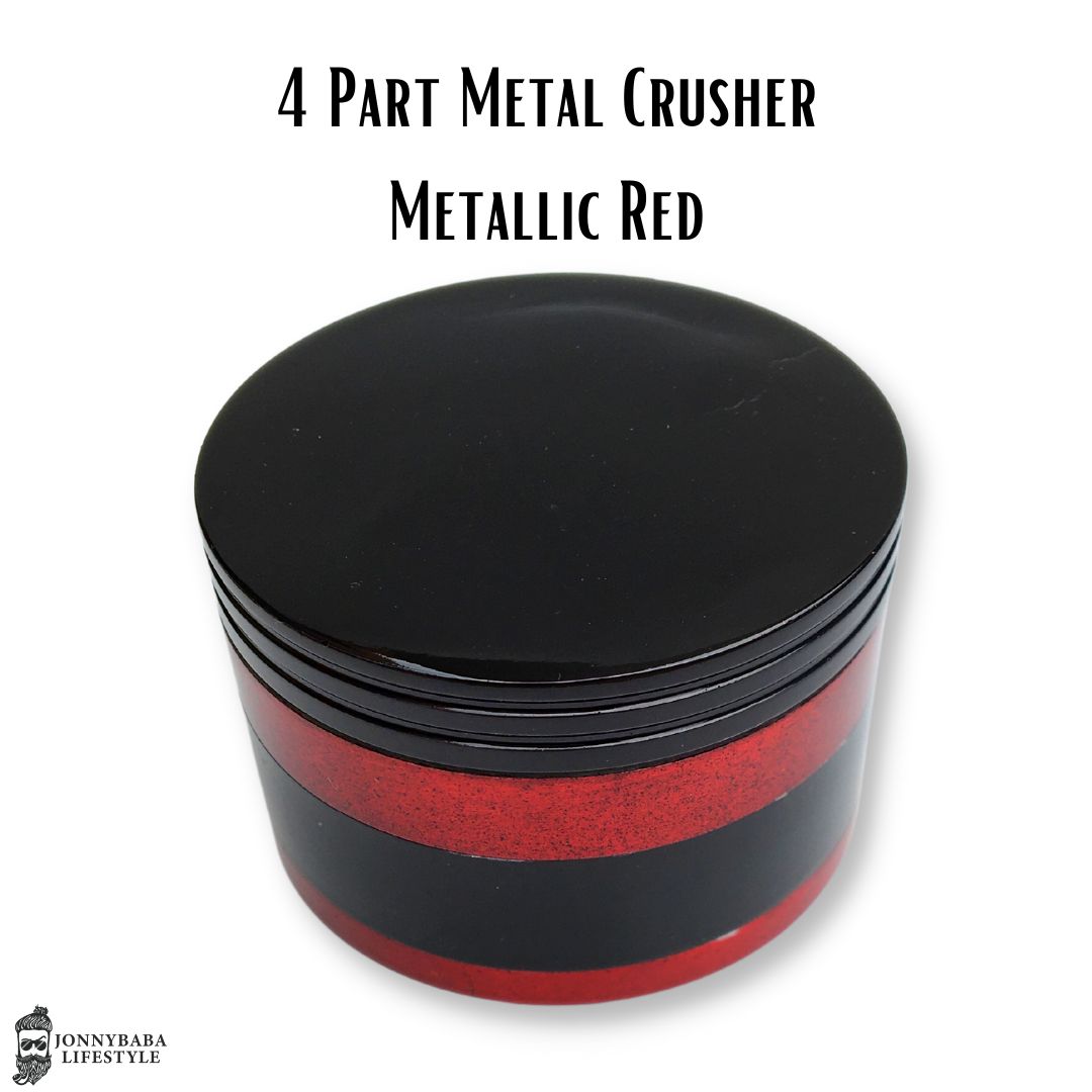 Metallic Red Metal Crusher/Grinder ( 4 Part )