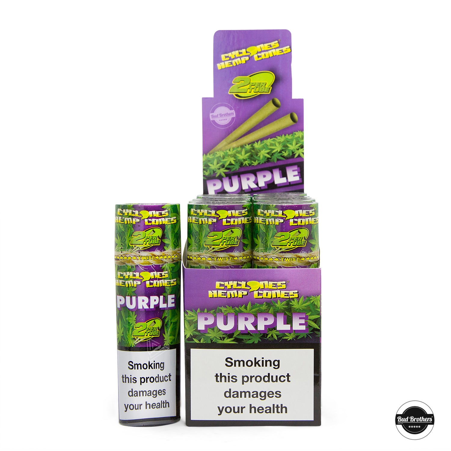 Cyclones Pre Rolled Hemp Blunt Cones - PURPLE