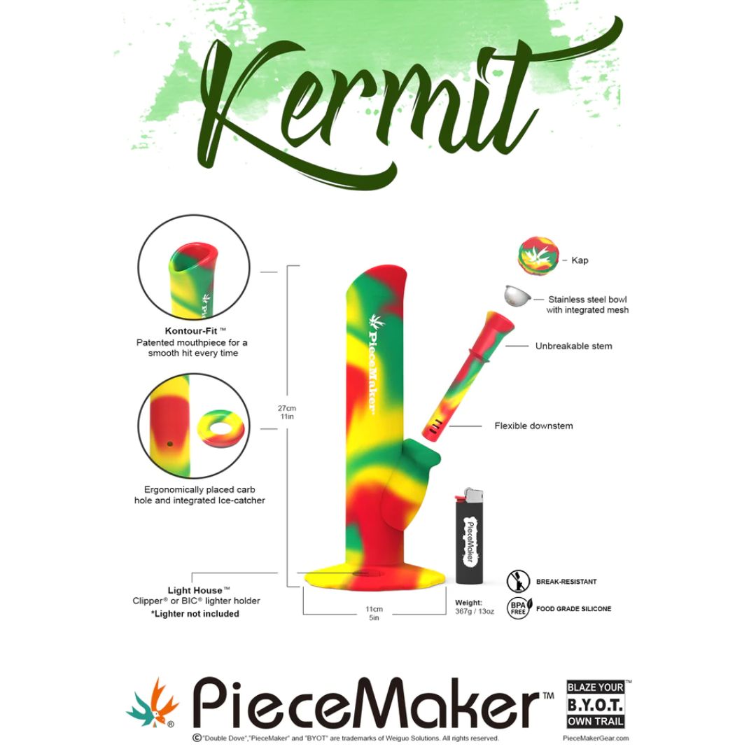 Piecemaker kermit silicone bong