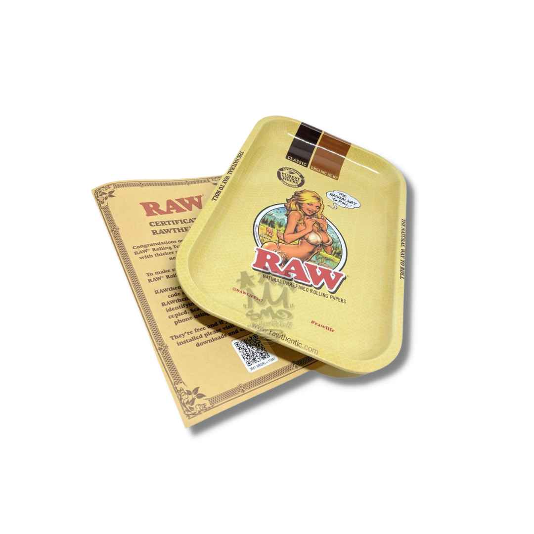 Raw Girl Metal Rolling tray