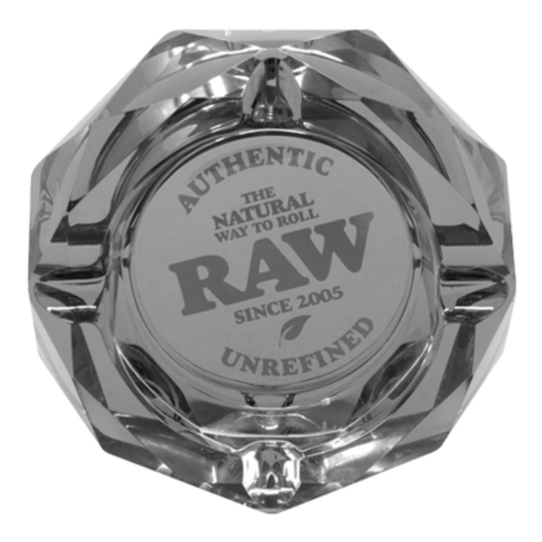 raw dark side glass ashtray available on jonnybaba lifestyle