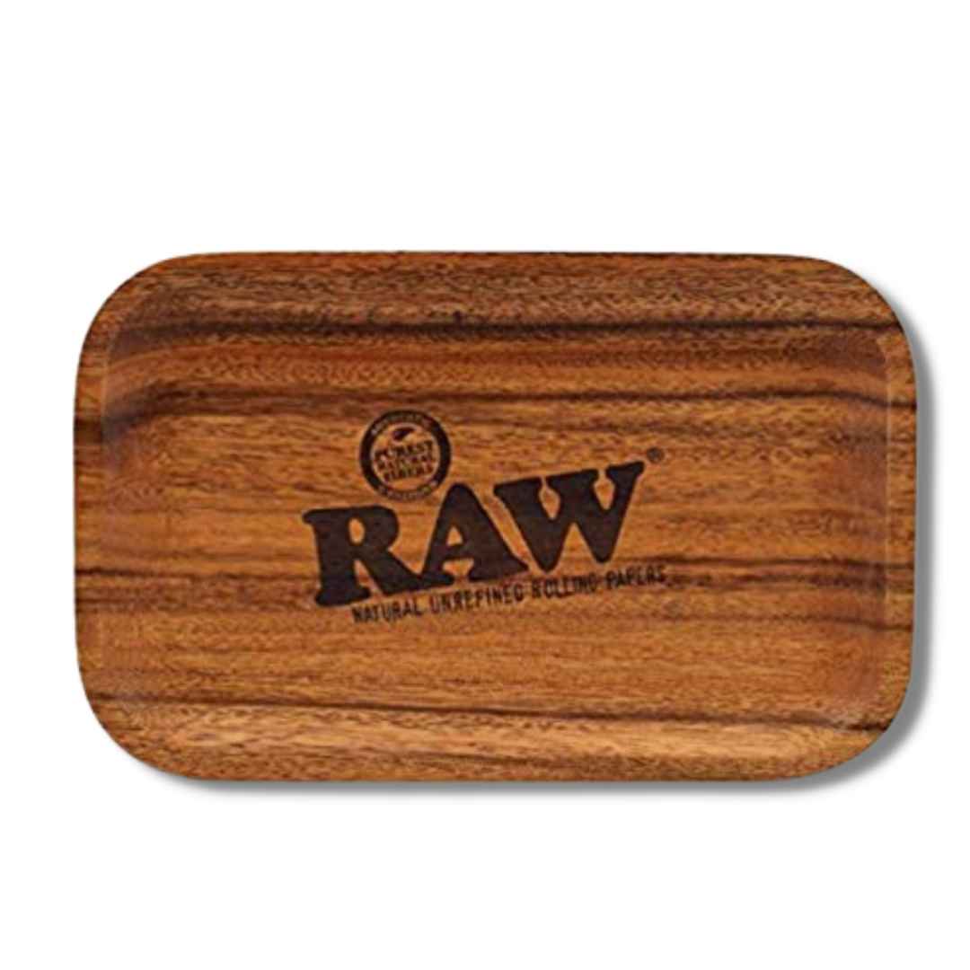 Raw wooden rolling tray