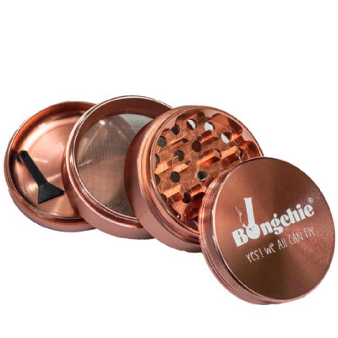 bongchie high grade aluminium crusher/Grinder Rose Gold