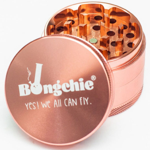 bongchie high grade aluminium crusher/Grinder Rose Gold