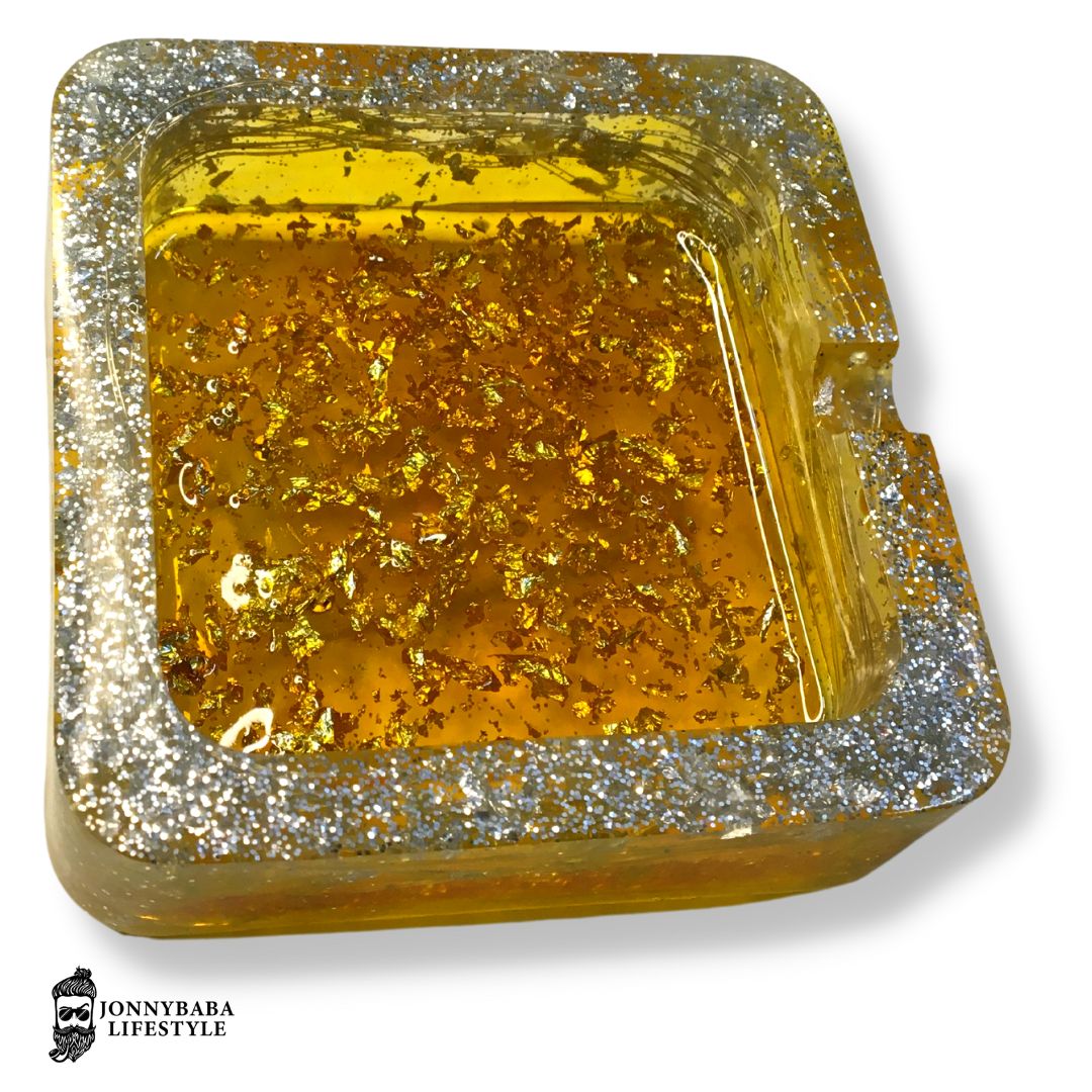 Amber honey LED ashtray now available on Jonnybaba Lifestyle 