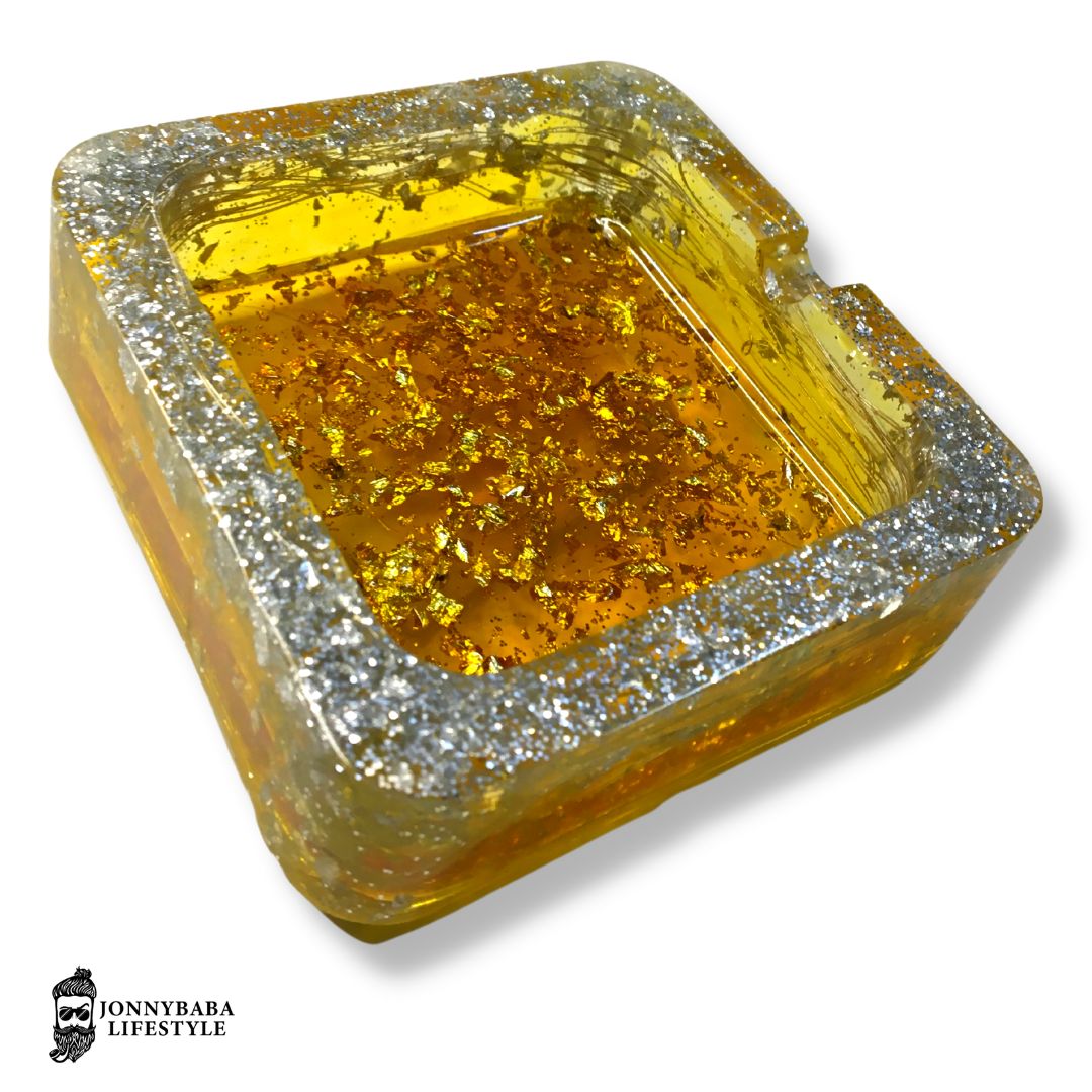 Amber honey LED ashtray now available on Jonnybaba Lifestyle 