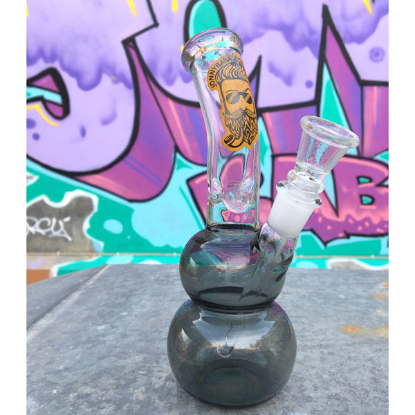 jb 7 inch black glass ice bong  available on jonnybaba lifestyle