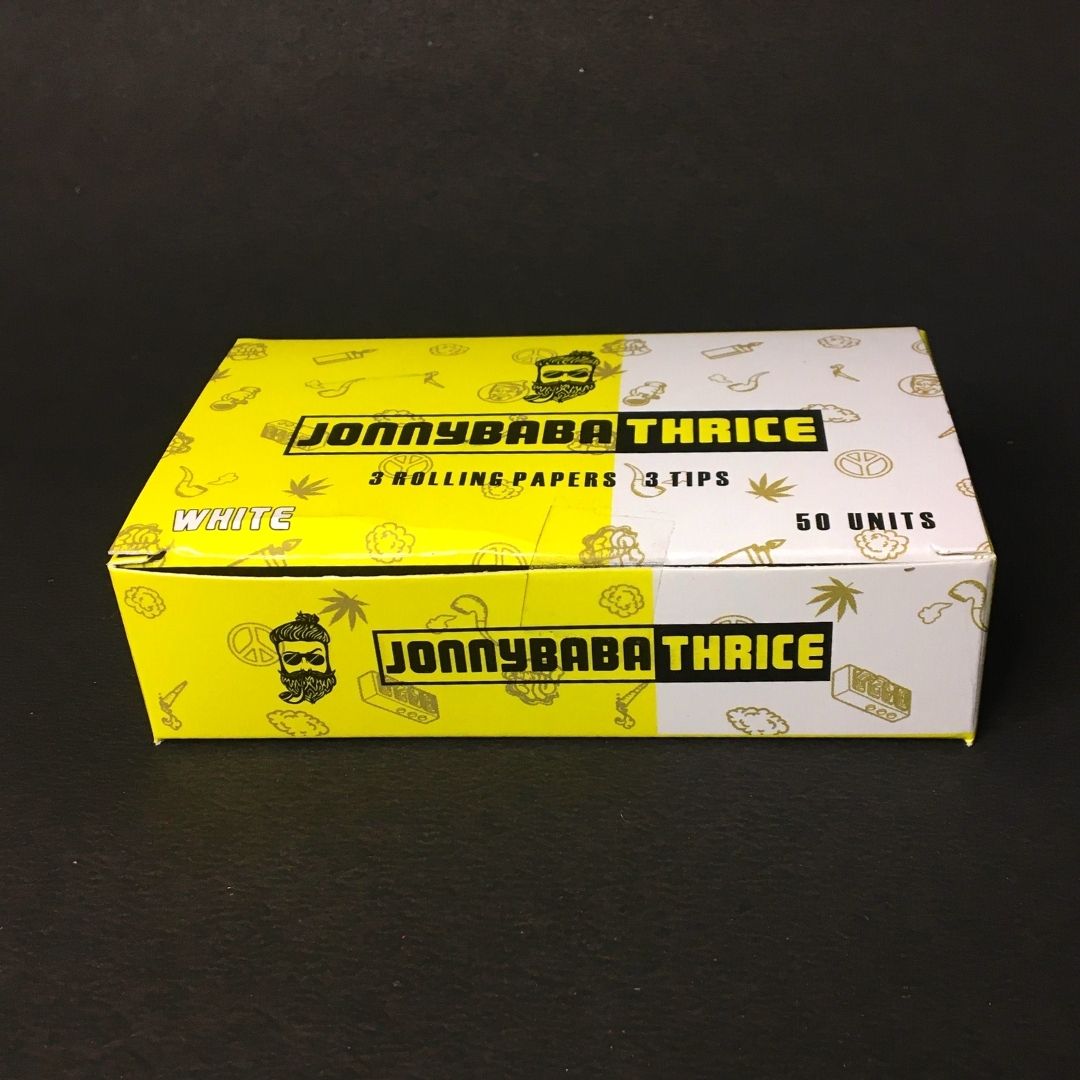 jonnybaba thrice white rolling paper available now