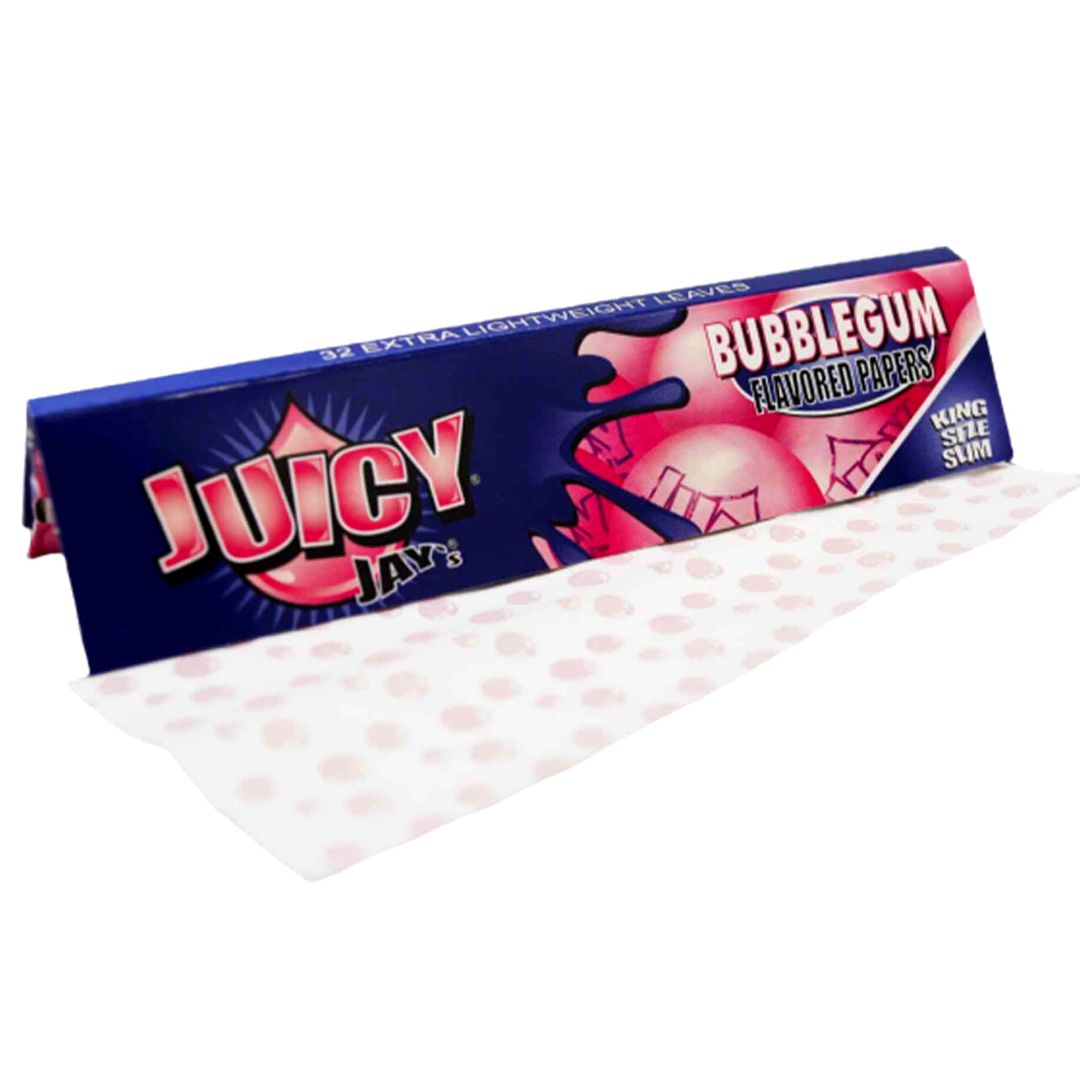 juicy jay bubble gum flavoured rolling paper