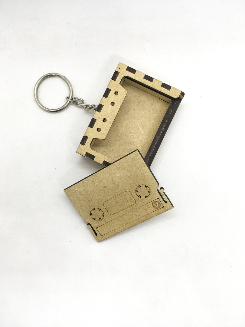 Cassette Keychain - Secret Stash Keeper