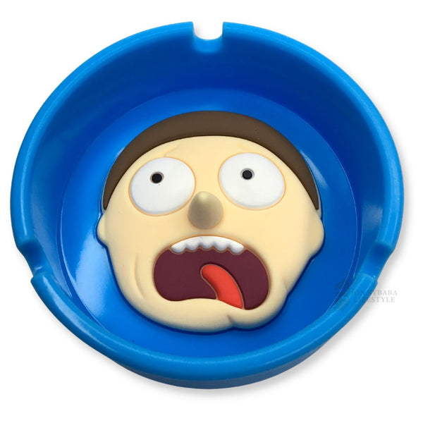 Morty silicone ashtray blue jonnybaba